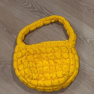 COS Yellow Puffy Shoulder Bag
